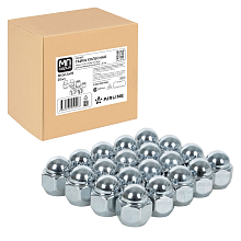 Гайка колесная M12x1,5x25, конус, ключ 21, закрытая, хром, 20 шт для а/м Mazda/Hyundai/KIA