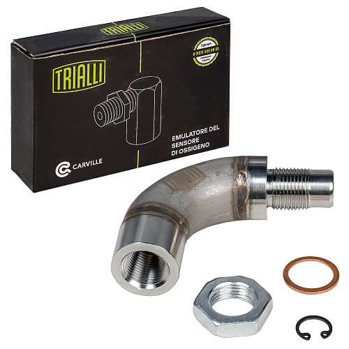 Эмулятор (обманка) датчика кислорода c адаптерами переменного сечения, угловой