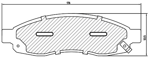 Колодки тормозные дисковые передние для автомобилей Infiniti QX56 (03-)
