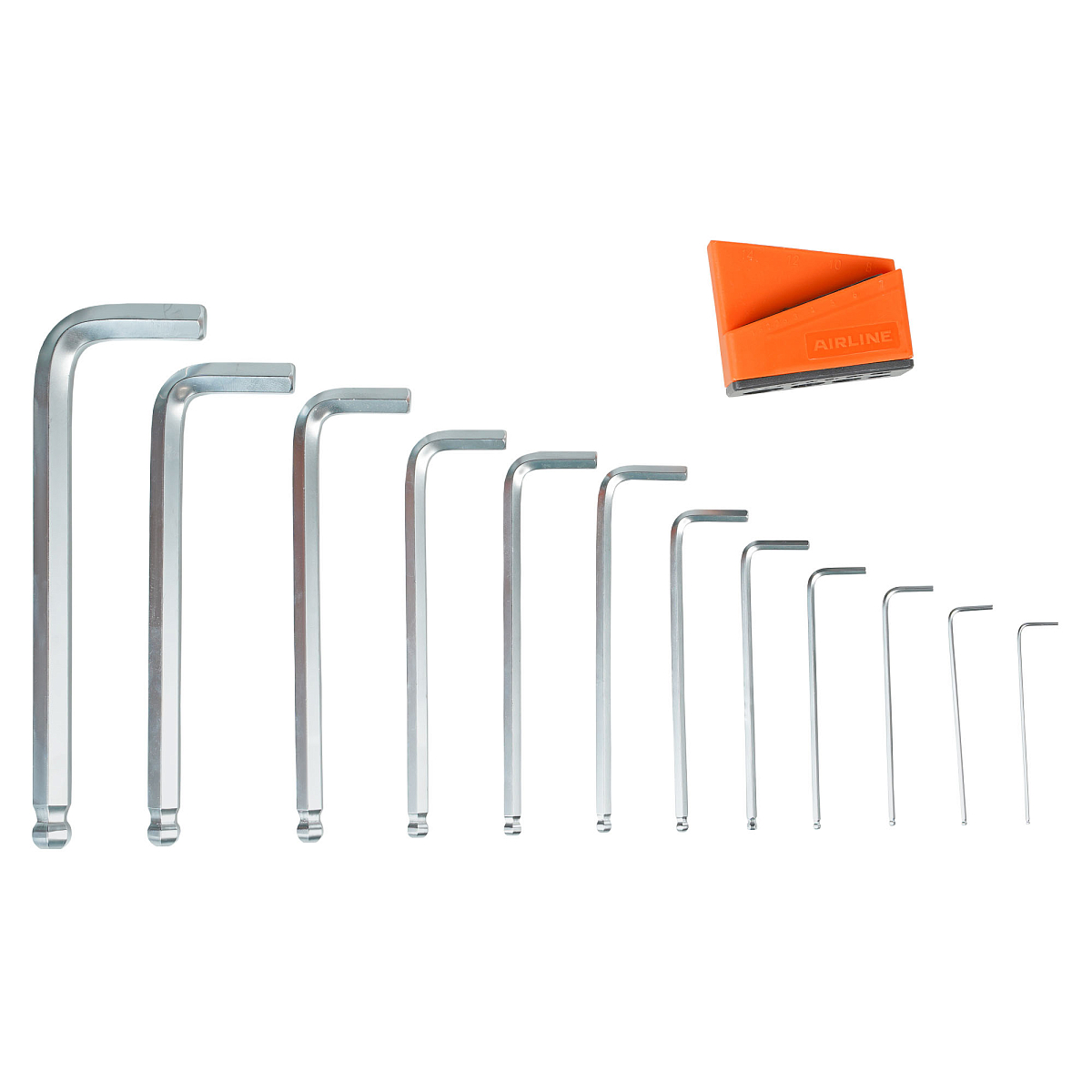 Набор ключей шестигранных с шаром 12пр. (1.5-14мм) пласт.подвес