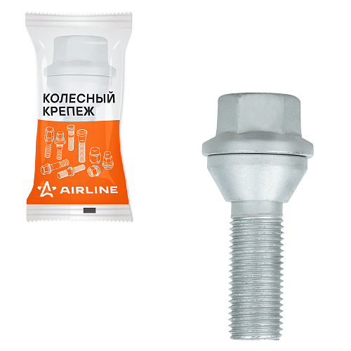 Болт колесный M14x1,5x30x61, конус подвижный, ключ 19, дакромет, 1 шт для Volvo