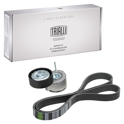 Ремкомплект привода для автомобилей ГАЗ/УАЗ (ЗМЗ-405/409 E-2,3, УМЗ-4216) без ГУР (6PK1220 + натяжитель)