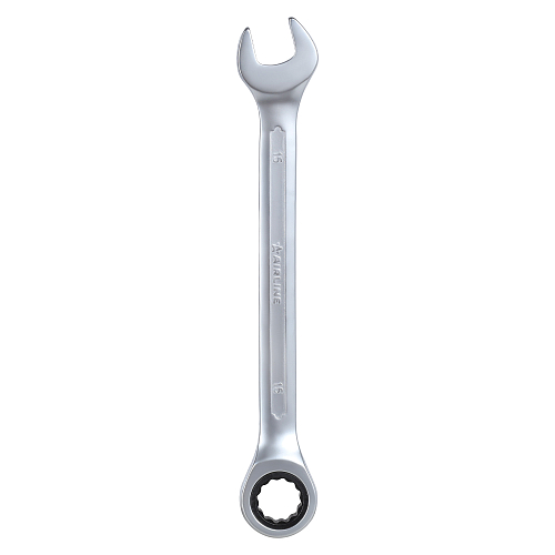 Ключ комбинированный трещоточный 15мм PRO, пласт.подвес