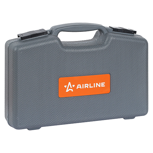 Молоток пневматический 4500 уд/мин, обрезиненная рукоятка, с оснасткой 10пр. кейс