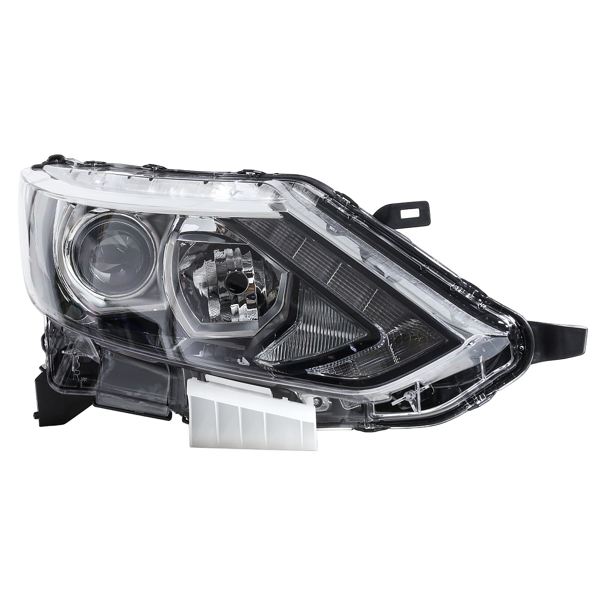 Фара для автомобилей Nissan Qashqai J11 (13-) (головного света) галоген/светодиодная, с ДХО, электрический корректор, правая