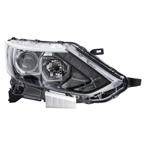 Фара для автомобилей Nissan Qashqai J11 (13-) (головного света) галоген/светодиодная, с ДХО, электрический корректор, правая