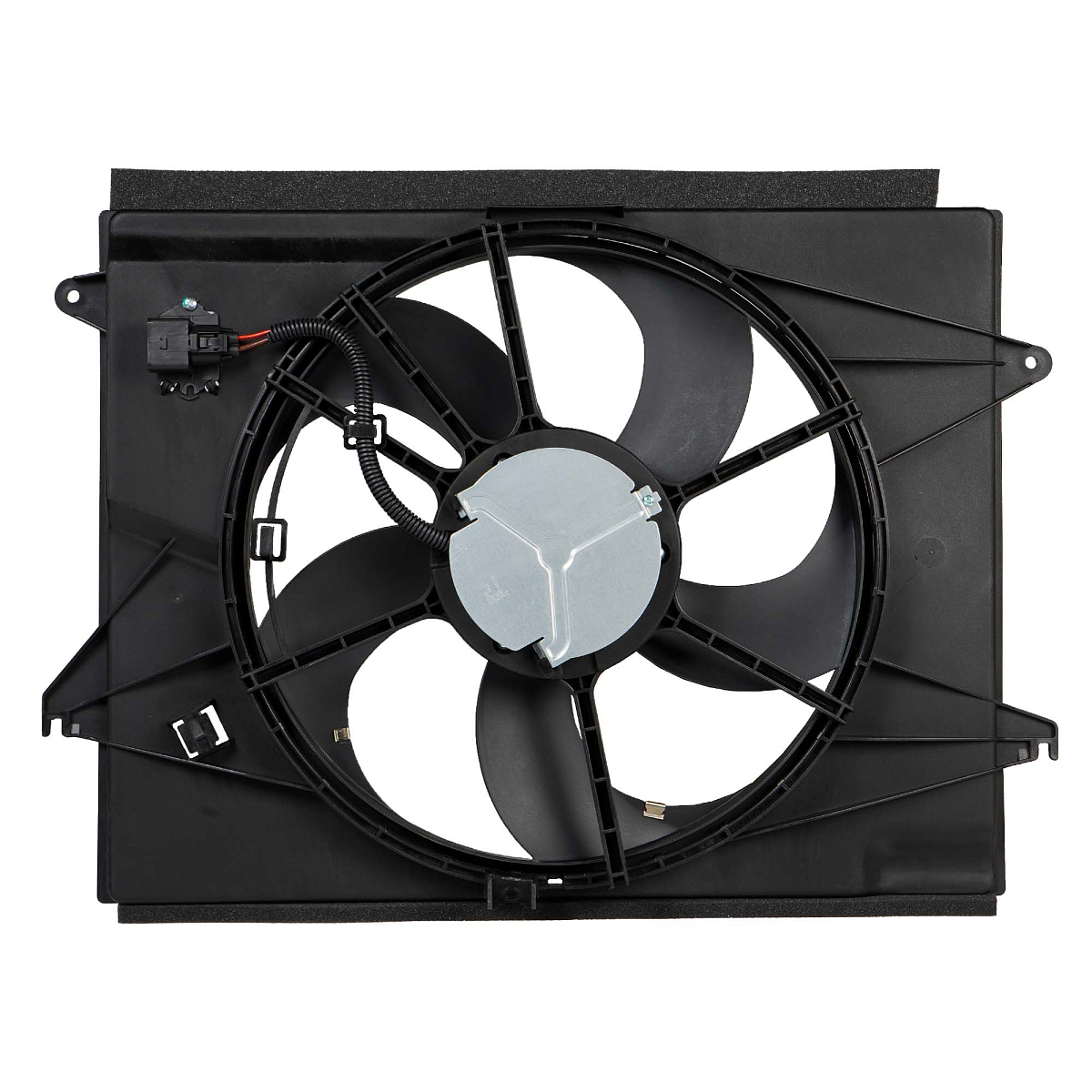 Электровентилятор охлаждения для автомобилей KIA Optima IV (15-) 2.0i/2.4i (с кожухом и резист.)