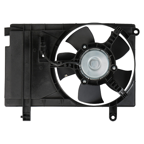 Электровентилятор кондиционера для автомобиля Chevrolet Aveo (02-) (с кожухом)