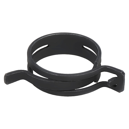 Хомут пружинный 36 (32,5-39/12мм), мин.35мм, самозажимной, хром-цинк(dacromet),черный