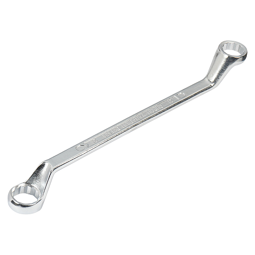 Ключ накидной с изгибом 21х23мм, пласт.подвес