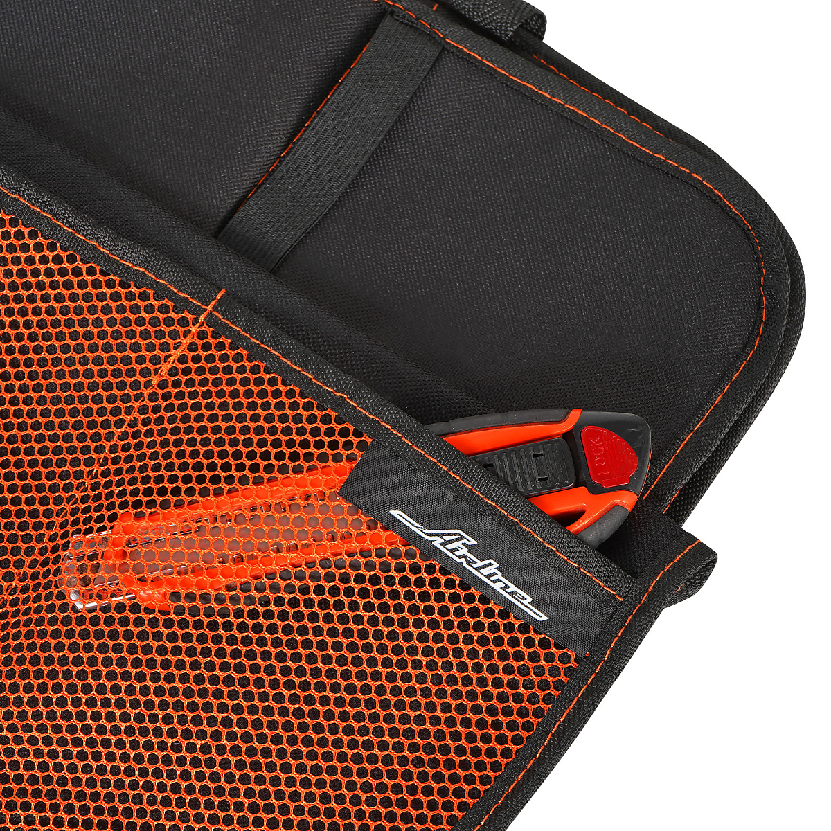 Накидка защ. под детское автокресло (108*46 см) со спинкой, с карманом, полиэстер, черн.