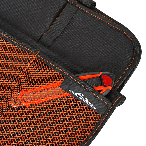 Накидка защ. под детское автокресло (108*46 см) со спинкой, с карманом, полиэстер, черн.