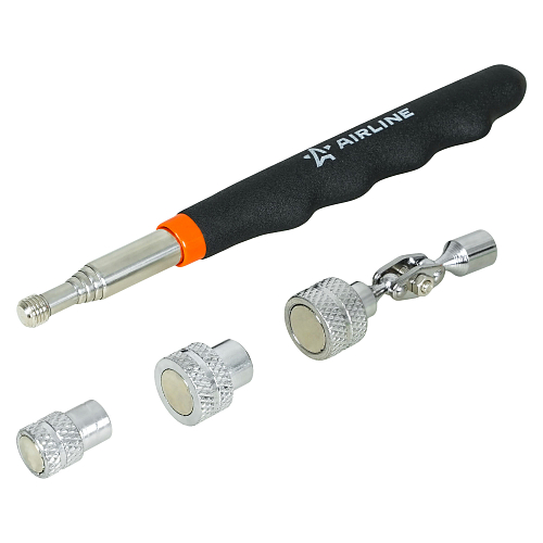 Инструмент инспекционный, набор 5пр. (захват 2.2.кгc, шарнир 3.6кгc, зеркало D=50мм, магнит.тарелка 136х237мм)