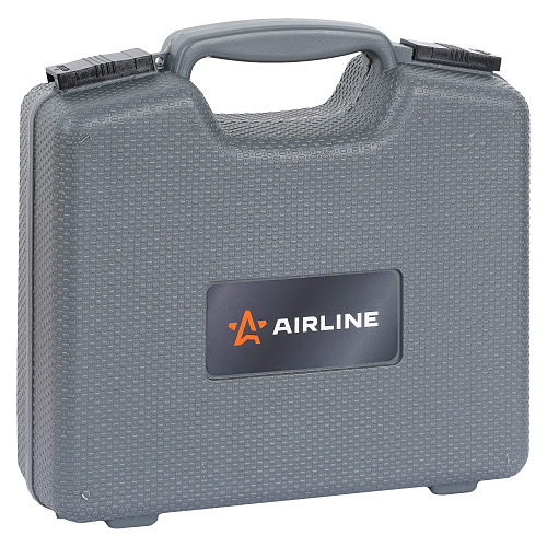 Машинка шлифовальная пневматическая 180мм, 22000об/мин PRO прямая с оснасткой 17пр. кейс