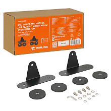 Крепление магнитное для балки с монтажным кронштейном, D-66мм, отверстие M8, 20 кгс, комплект 2 шт.