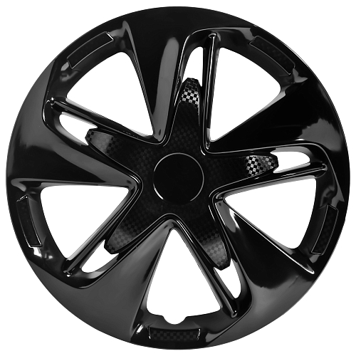 Колпаки колесные 16" "Супер Астра", черный глянец, карбон, компл. 2шт.
