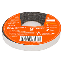 Лента двусторонняя клейкая (скотч), 12мм*5м, EVA вспененная основа, черная