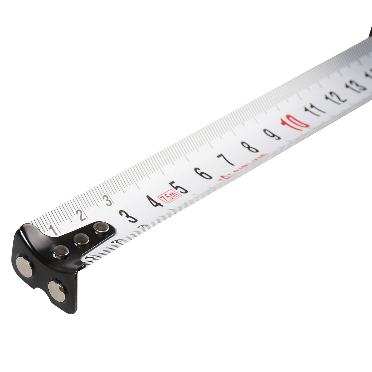 Рулетка в прорезиненном корпусе 7.5мх25мм, автостоп, магнитный зацеп