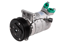 Компрессор кондиционера для автомобилей Tiida (04-)/Note (06-) 1.6i (фланцы рядом)