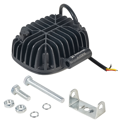 Фара светодиодная прямоугольная, дальний свет, четкая СТГ + обод, 30Вт, 120х126х65мм, 12/24В, PRO