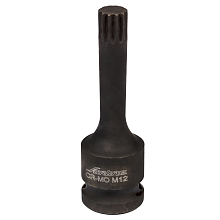 Головка ударная торцевая 1/2"DR внешний SPLINE M12, L=78мм