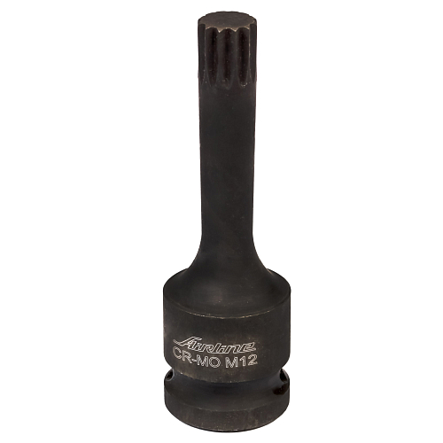 Головка ударная торцевая 1/2"DR внешний SPLINE M12, L=78мм