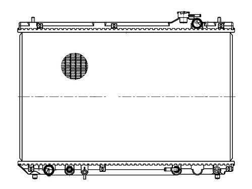 Радиатор охлаждения для автомобилей RX 300 (07.2000-) 3.0i AT