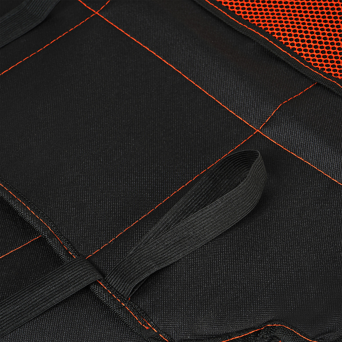 Накидка защ. под детское автокресло (108*46 см) со спинкой, с карманом, полиэстер, черн.