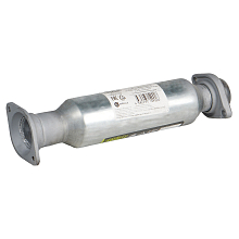 Труба переходная (вставка вместо катализатора) для автомобилей Лада 2110 со стронгером (алюминизированная сталь)