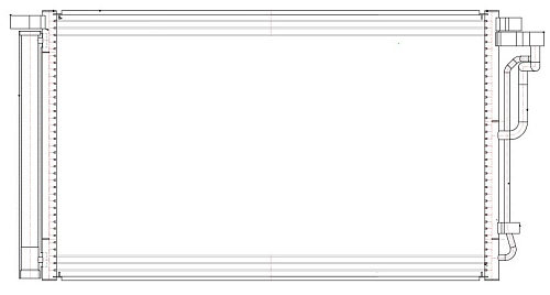 Радиатор кондиционера для автомобилей Kia CEED (18-)/Hyundai Elantra (AD) (15-) 1.6i/2.0i