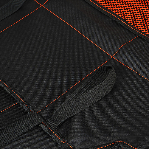 Накидка защ. под детское автокресло (108*46 см) со спинкой, с карманом, полиэстер, черн.