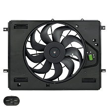 Электровентилятор охлаждения для автомобилей Changan UNI-K (20-) 2.0T (с кожухом)