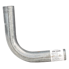 Труба с гибом d=43, угол 90 (алюминизированная сталь)