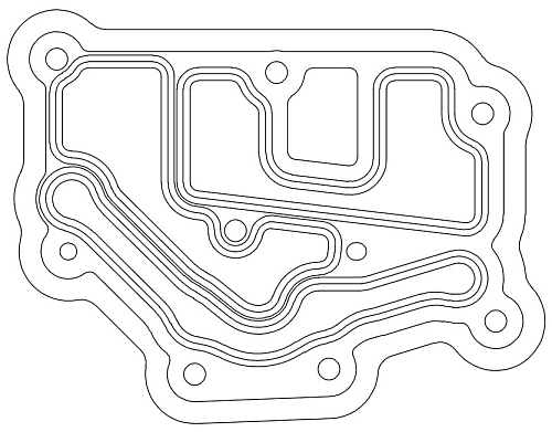 Прокладка термостата для а/м Лада Largus (10-)/Renault Logan (04-) 1.4i/1.6i (металлич.)