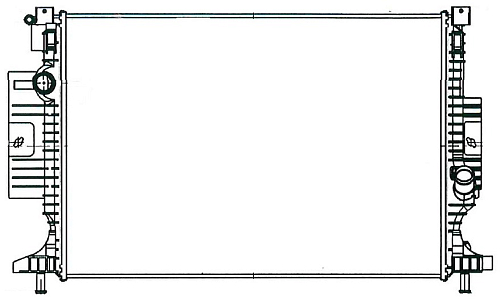 Радиатор охлаждения для автомобилей Focus III (13-)/Kuga (13-) 1.5T M/A