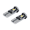 Лампа светодиодная W5W (T10) PLUS, 6000K (Белый), 12В, 1.4Вт, 3LED, Биполярная, Обманка CAN bus