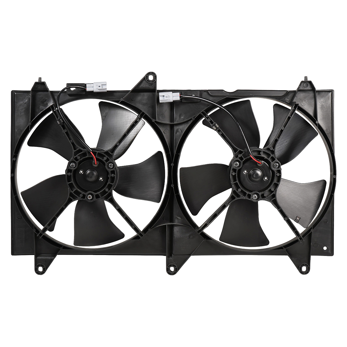 Электровентилятор охлаждения с кожухом для автомобилей Chevrolet Epica (06-) (2 вент.) (с кожухом)