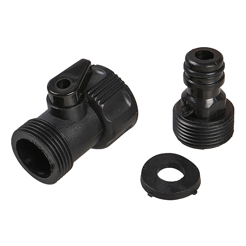 Швабра с насадкой для шланга, щеткой 20см и ручкой 110см