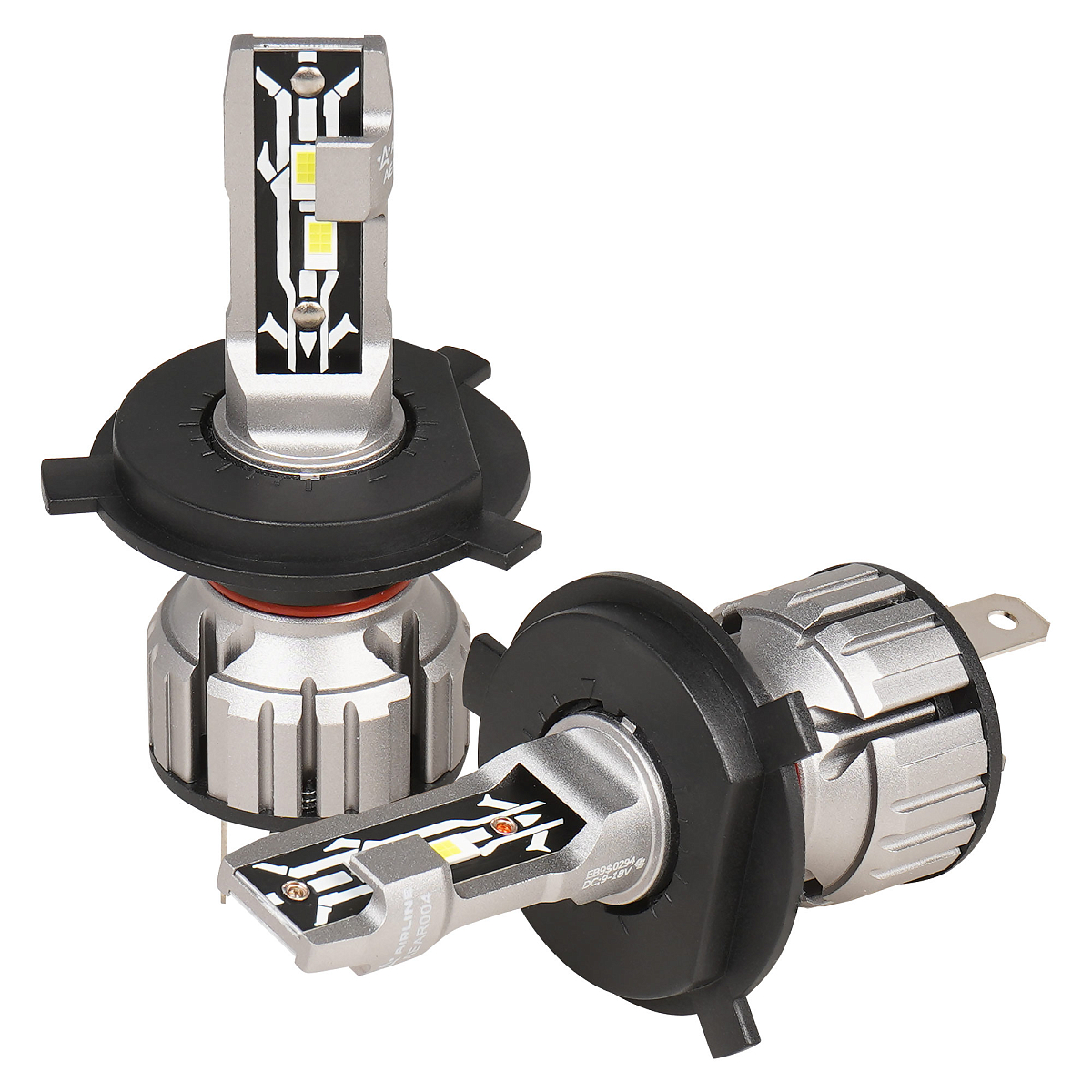 Лампа светодиодная H4 STANDARD, 17Вт, 4000Лм (2000Лм x 2), 6000К (Белый), 12В, комплект 2 шт.