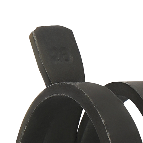 Хомут пружинный 26 (24,2-28/12мм), мин.25мм, самозажимной, хром-цинк(dacromet),черный