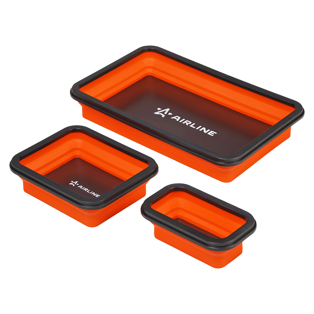 Лоток магнитный силиконовый складной для крепежа, набор 3пр.