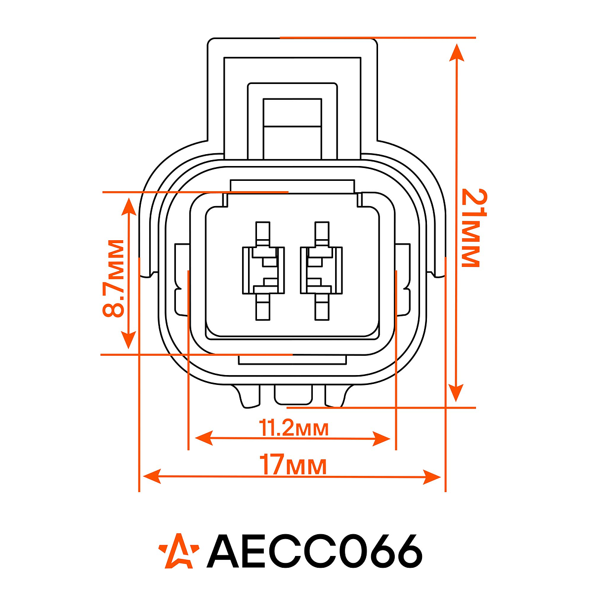 Разъём 2 pin с проводами для генератора Лада Vesta; для ДПКВ Peugeot, Citroen