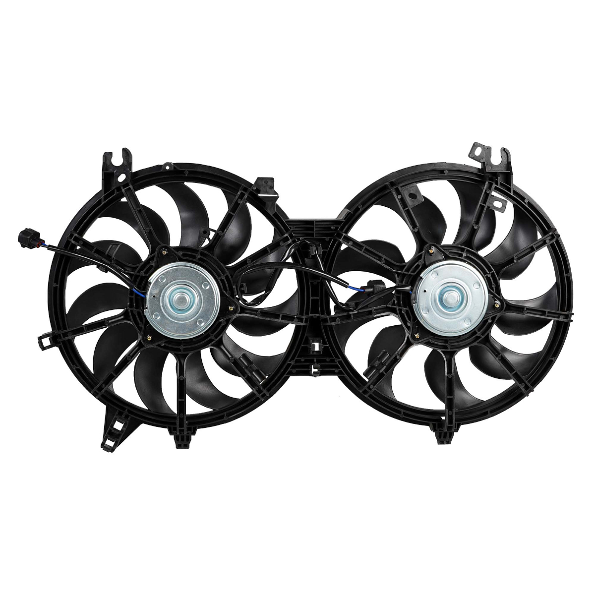 Электровентилятор охлаждения для автомобилей Infiniti FX (QX70) (08-) 3.5i/3.7i (2 вент.) (с кожухом)