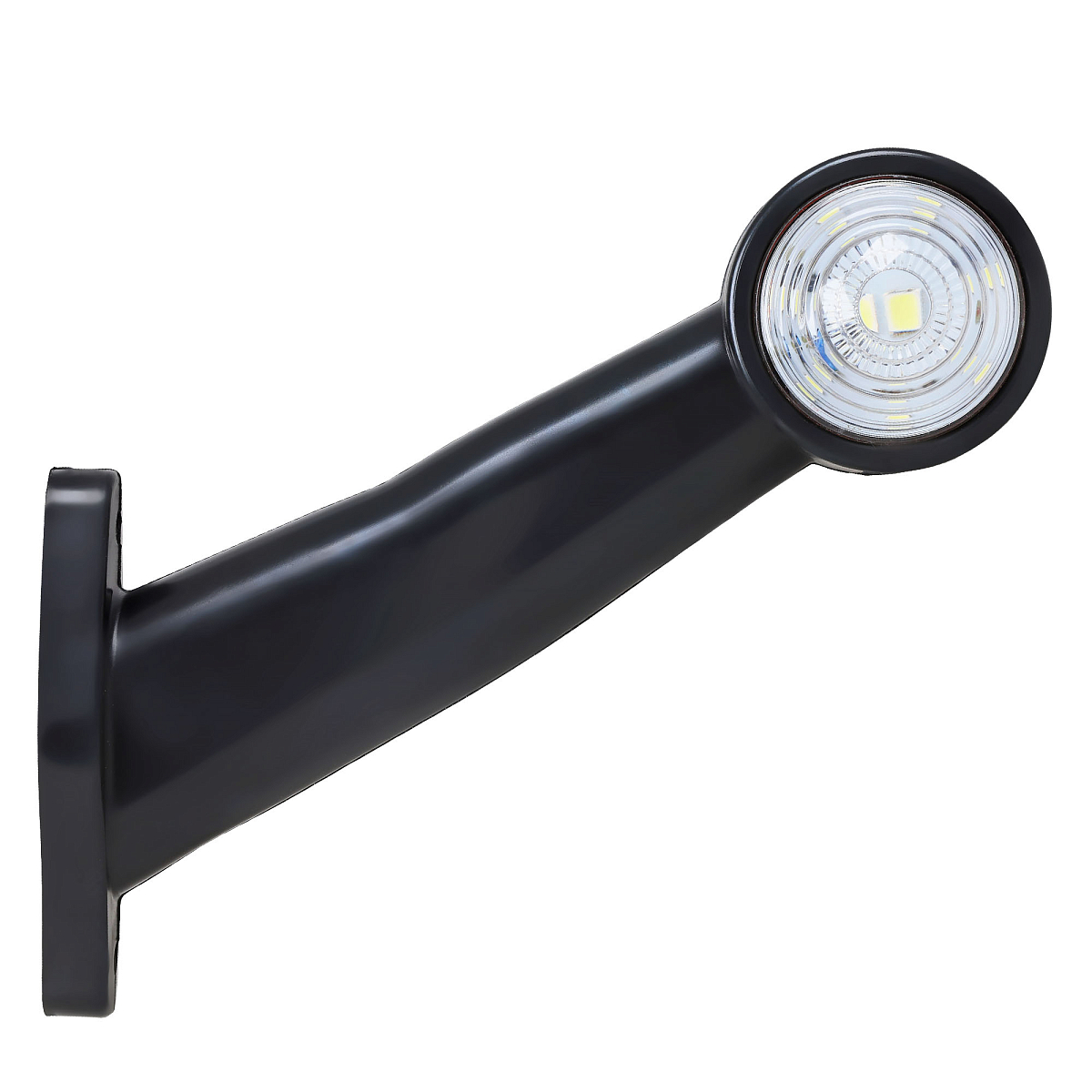 Фонарь габаритный светодиодный (огонь контурный), 12/24В, круглый, красный + белый, комплект 2 шт.