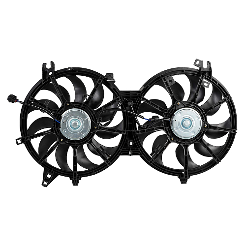 Электровентилятор охлаждения для автомобилей Infiniti FX (QX70) (08-) 3.5i/3.7i (2 вент.) (с кожухом)