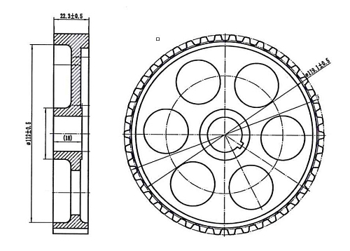 Шкив ГРМ для автомобилей Лада 2108 распредвала