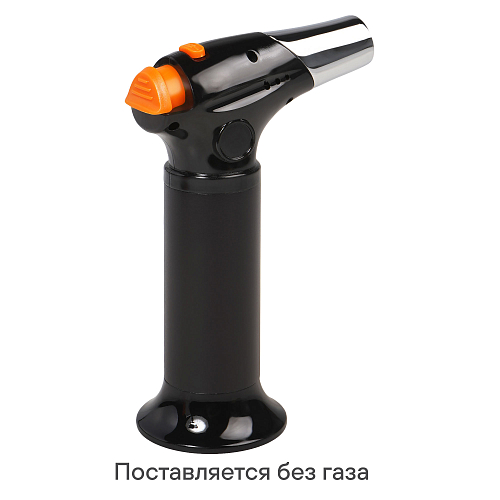Горелка газовая, портативная с баллоном, пьезоподжиг, сопло D23мм