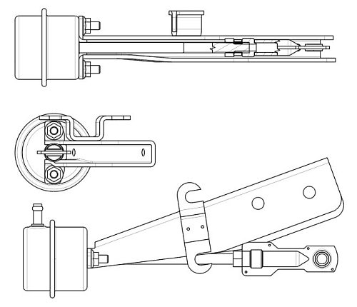 Актуатор турбокомпрессора для а/м КАМАЗ c дв. Cummins 6ISBe/6ISDe E-4/5 (HE351W)