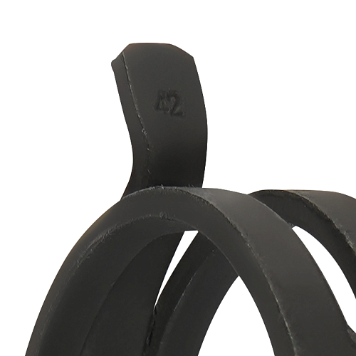 Хомут пружинный 42 (37,5-44,5/12мм), мин.40,5мм, самозажимной, хром-цинк(dacromet),черный