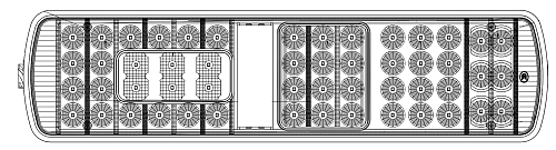Фонарь задний для автомобилей Sitrak C7H/Howo T5G светодиодный, правый